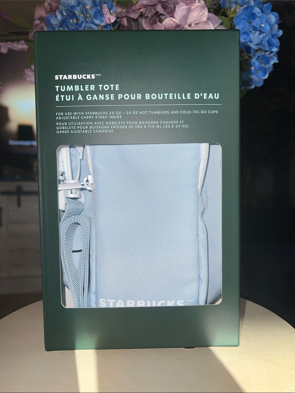 👜Starbucks Tumbler Tote – Light Blue – Adjustable Strap – BNIB👜